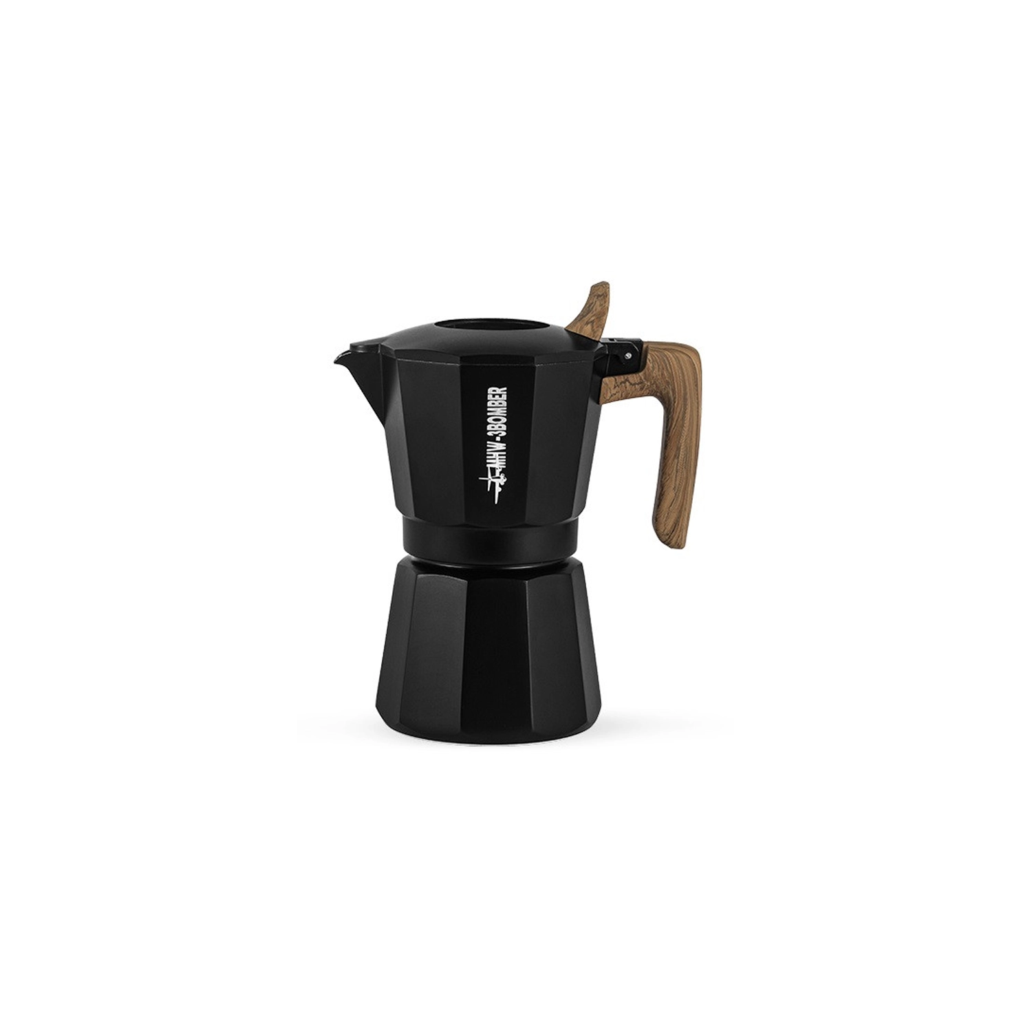 Кавоварка гейзерна 180 мл. MHW-3Bomber Double Valve Moka Pot Чорна