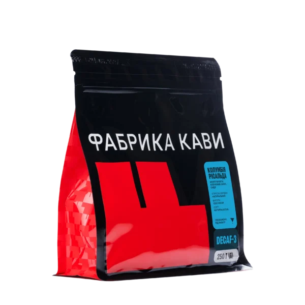 КАВА БЕЗ КОФЕЇНУ КОЛУМБІЯ РІСАЛЬДА 250 Г
